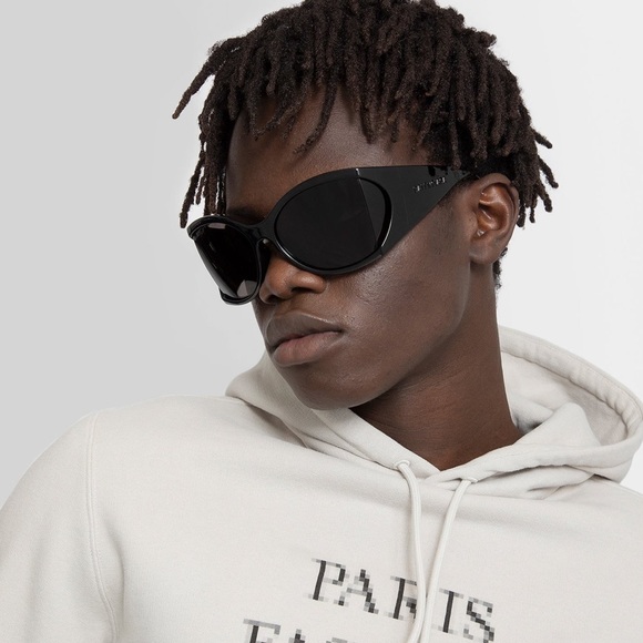 NEW BALENCIAGA BB0154S 001 UNISEX SUNGLASSES BALENCIAGA GOOGLES EYEWEAR - Picture 11 of 14